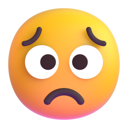 worried face — Fluent 3D