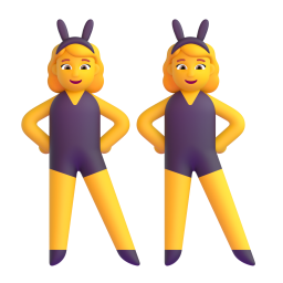 women with bunny ears — Fluent 3D